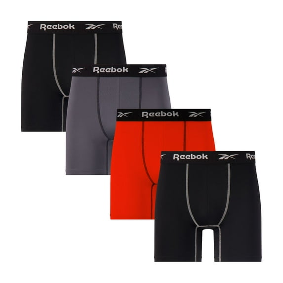 Men's Reebok 4-Pack Performance Boxer Brief Set