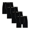 thumbnail image 1 of Men's Reebok 4-Pack Performance 6" Boxer Briefs Color: Black Size: L, 1 of 4