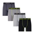 thumbnail image 1 of Men's Reebok 4-Pack Performance 6" Boxer Briefs Color: Pearl Monument Alloy Size: L, 1 of 4