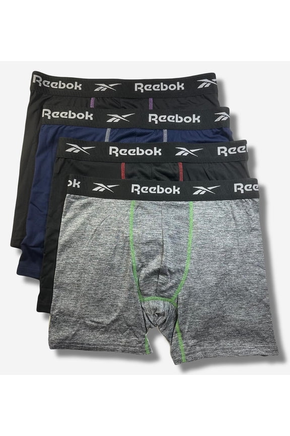 Men's Reebok 4-Pack Performance Boxer Brief Set