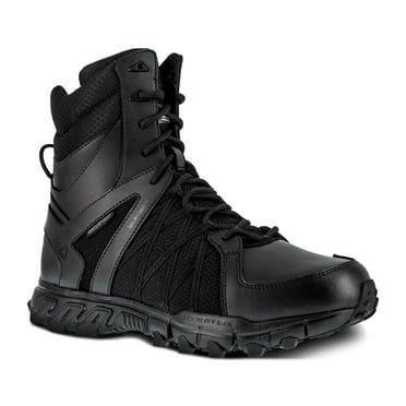 Reebok Men's Trailgrip 8" Side-zip Waterproof Insulated Tactical Boots, 200 Gram Black 6 2E    (Wide)