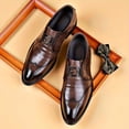 thumbnail image 1 of Men's Refined Pointed Toe Plain Business Casual Dress Shoes, 1 of 5