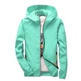 thumbnail image 1 of Men's Reflective Lightweight Jacket Hooded Windbreaker Casual Outdoor Sportswear For Spring Autumn Seasons, 1 of 2