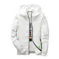thumbnail image 1 of Men's Reflective Lightweight Jacket Hooded Windbreaker Casual Outdoor Sportswear For Spring Autumn Seasons, 1 of 2