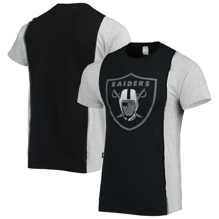 Men's Refried Apparel Black/Heathered Gray Las Vegas Raiders Sustainable  Split T-Shirt 