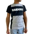 thumbnail image 1 of Men's Refried Apparel Heather Gray Las Vegas Raiders Sustainable Split T-Shirt, 1 of 3