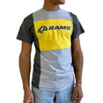 thumbnail image 1 of Men's Refried Apparel Heather Gray Los Angeles Rams Sustainable Split T-Shirt, 1 of 3