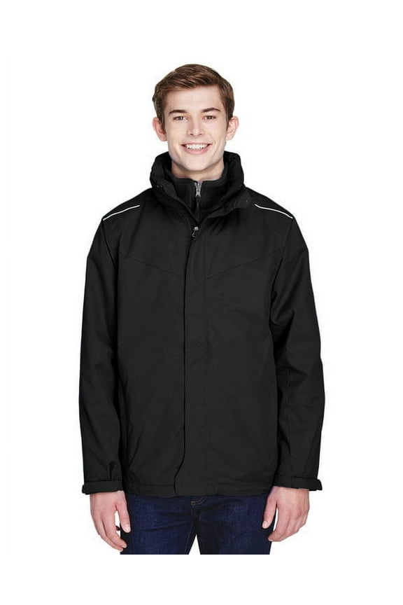 Men's Region 3-in-1 Jacket with Fleece Liner - BLACK - 2XL