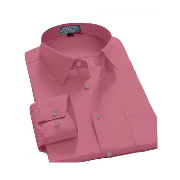 Men's Regular Fit Long Sleeve Button Down Dress Shirt