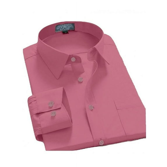 Men's Regular Fit Long Sleeve Button Down Dress Shirt