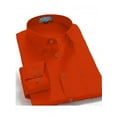 thumbnail image 1 of Men's Regular Fit Long Sleeve French Cuff One Pocket Casual Dress Shirt Orange, 1 of 1