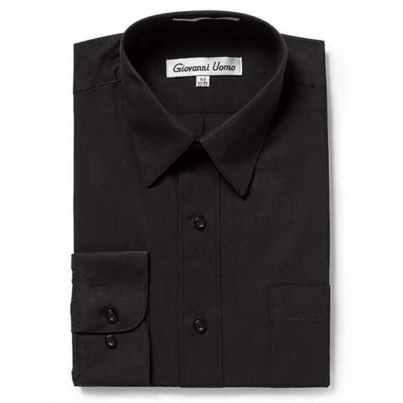 Men's Regular Fit Long Sleeve Solid Dress Shirt - Available in Many Colors