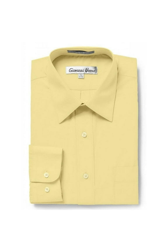 Mens Dress Shirts - Regular Fit Long Sleeve Solid Dress Shirt - Best Dress Shirts for Men
