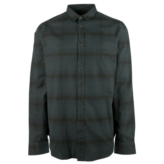 Men's Regular Fit Long Sleeves Shirt-BLU-Small