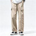 thumbnail image 1 of Men's Regular Fit Stretch Cargo Pants Outdoor Daily Wear Durable Fabric Utility Pockets S-XL, 1 of 8