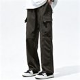 thumbnail image 1 of Men's Regular Fit Stretch Cargo Pants Outdoor Daily Wear Durable Fabric Utility Pockets S-XL, 1 of 8