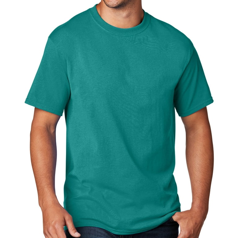 Men's Regular Guy Classic T-shirt, 2XL Bright Aqua Blue