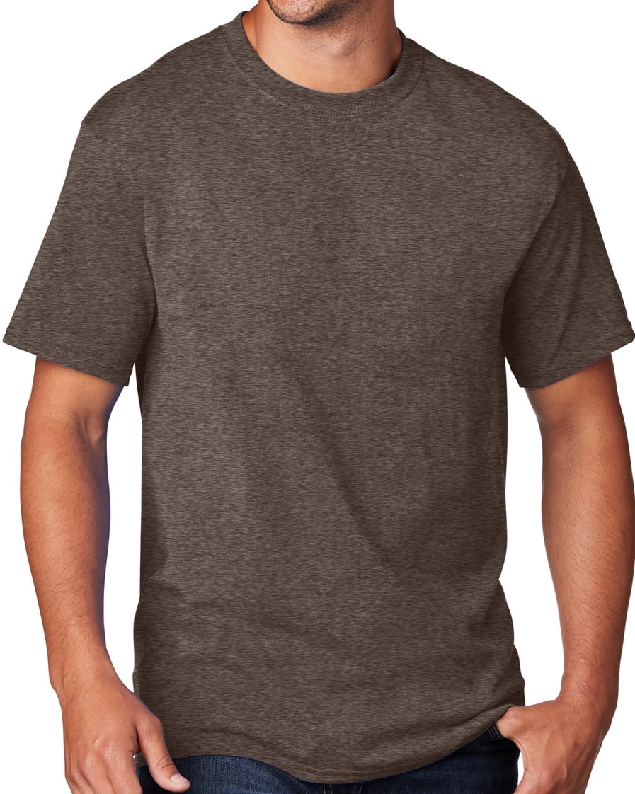 Men's Regular Guy Classic Tshirt, 2XL Heather Dark Chocolate Brown