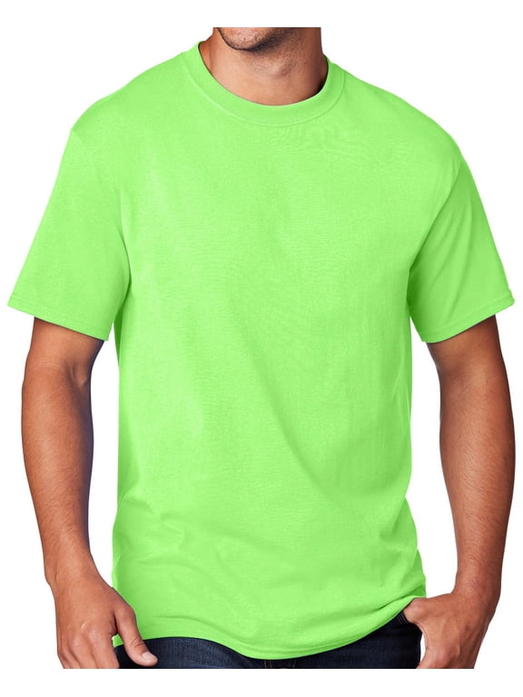 Men's Regular Guy Classic T-shirt, 2XL Neon Green