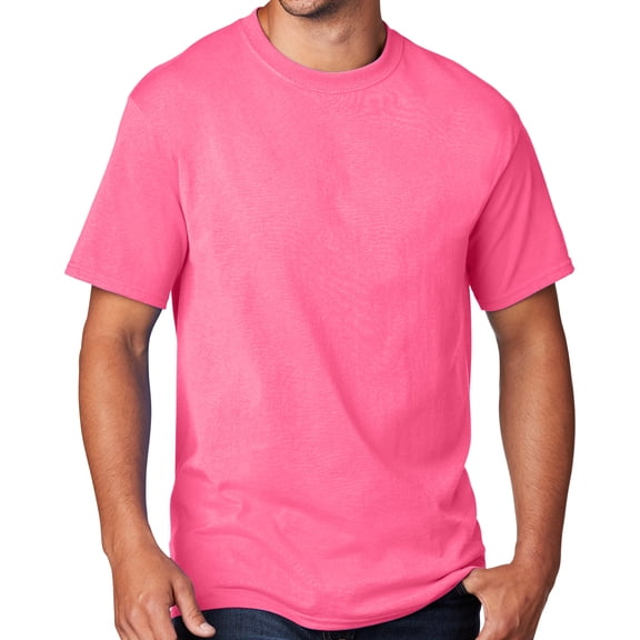 Men's Regular Guy Classic T-shirt, 3XL Neon Pink