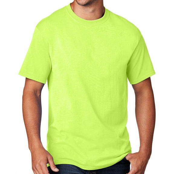 Men's Regular Guy Classic T-shirt, 3XL Neon Yellow