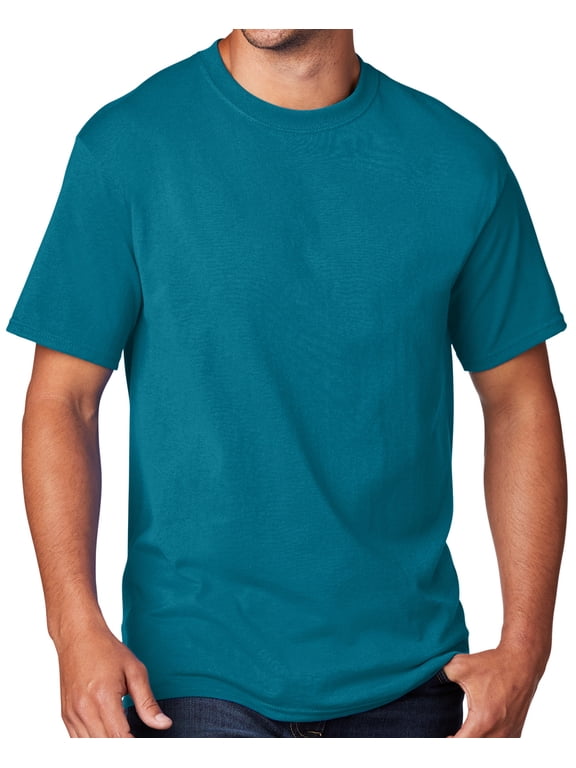 Men's Regular Guy Classic T-shirt, Large Teal Blue