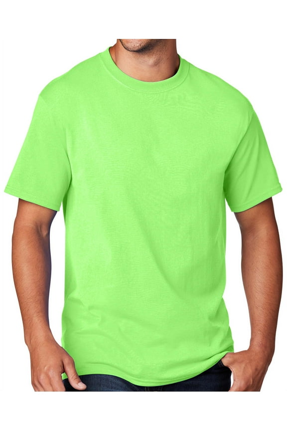 Men's Regular Guy Classic T-shirt, Small Neon Green
