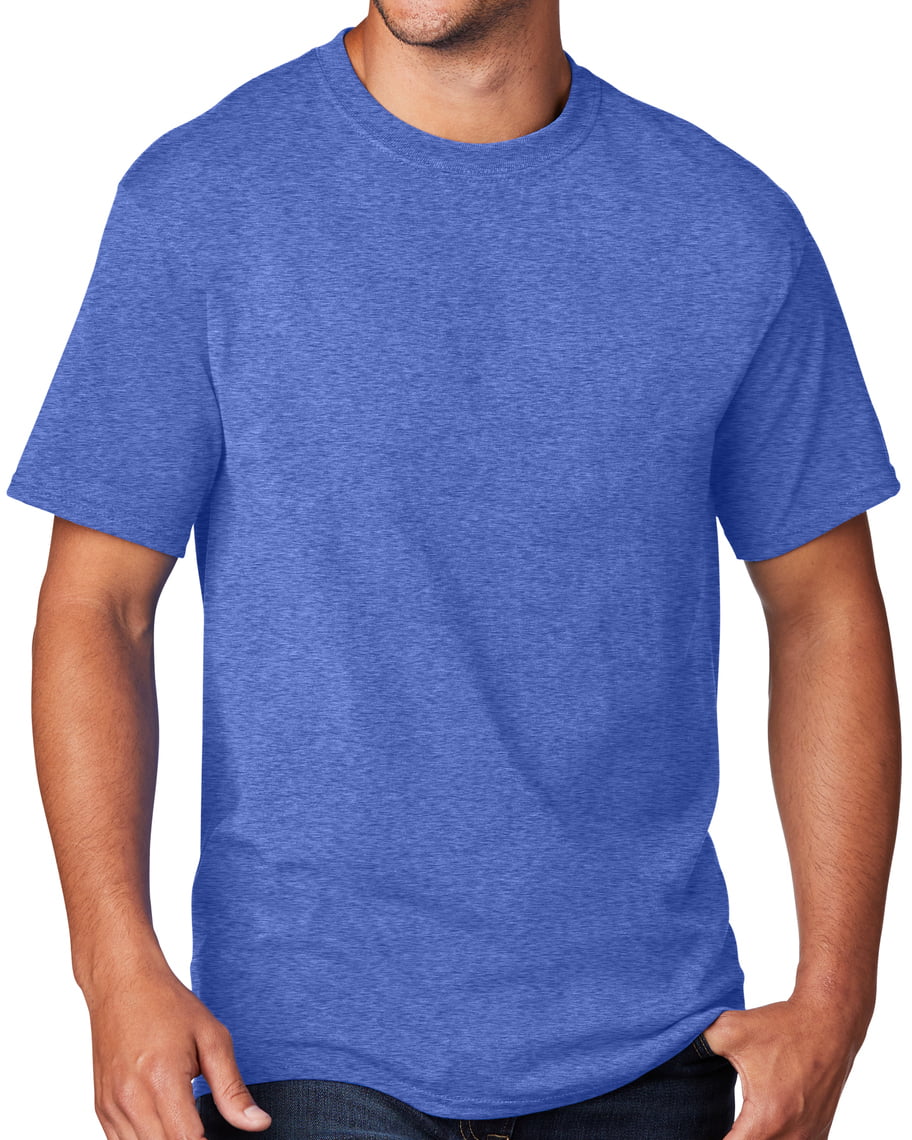 Men's Regular Guy Classic T-shirt, 4XL Heather Royal Blue