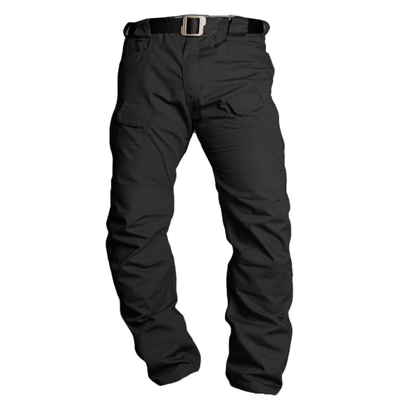 Men's Regular Stretch Twill Straight Leg Utility Pants with Multiple Secure Zipper Pockets