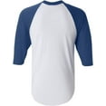 thumbnail image 1 of Men's Regular fit Two Tone 100% Ring-Spun Combed Cotton Raglan ¾ Sleeve Baseball T-Shirt., 1 of 9
