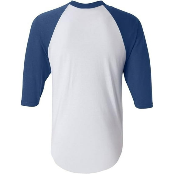 Men's Regular fit Two Tone 100% Ring-Spun Combed Cotton Raglan ¾ Sleeve Baseball T-Shirt.