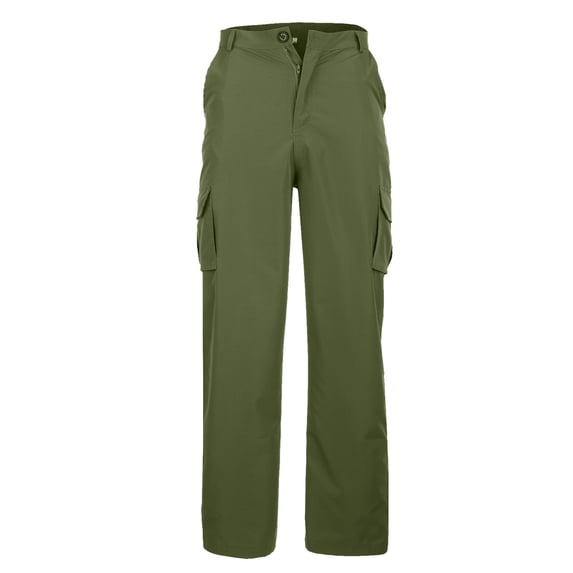 Men's Relaxed Fit Cargo Pant Cargo Pant Solid Army Green Xxl