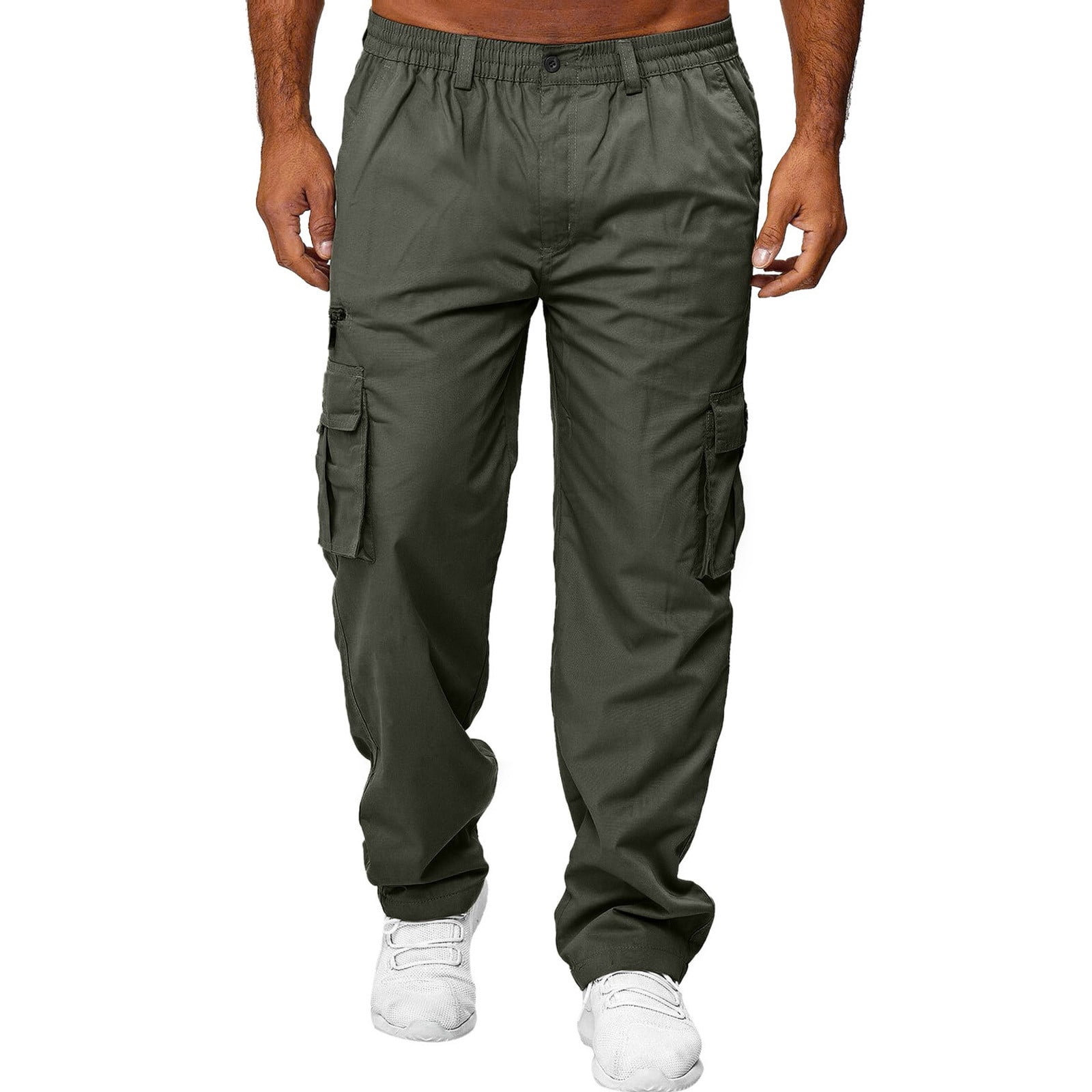 【新品】GREEN CLOTHING MOVEMENT CARGO GRAY WXYZ Los Angeles Men's Pants 30 Adjustable Strap Loose Fit