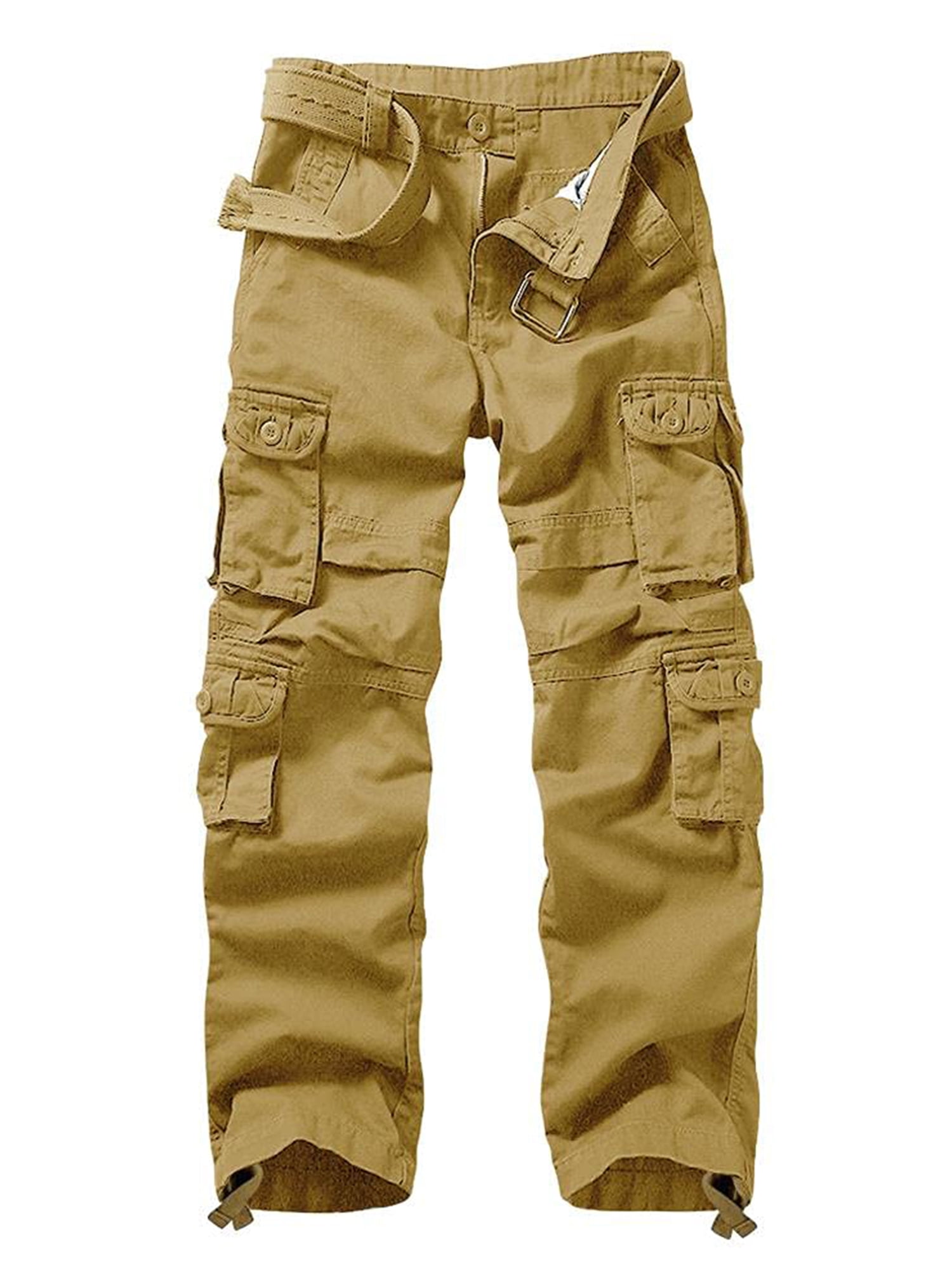 Men's Relaxed Fit Cargo Pants with Multi Pockets Outdoor Work Pants 42