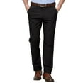thumbnail image 1 of Men's Relaxed Fit Stretch Corduroy Lightweight Breathable Pants with Regular Fit for Casual and Business Wear,Black,38, 1 of 5
