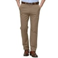 thumbnail image 1 of Men's Relaxed Fit Stretch Corduroy Lightweight Breathable Pants with Regular Fit for Casual and Business Wear,Coffee,40, 1 of 5