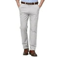 thumbnail image 1 of Men's Relaxed Fit Stretch Corduroy Lightweight Breathable Pants with Regular Fit for Casual and Business Wear,White,36, 1 of 5