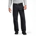thumbnail image 1 of Dickies Men's Relaxed Fit Sanded Duck Carpenter Pants, Rinsed Black, 42X32, 1 of 2