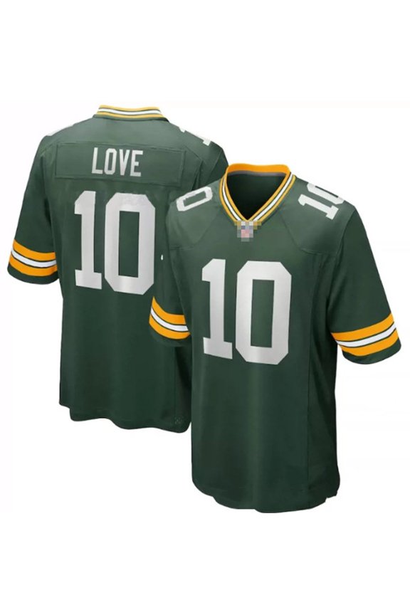 Men's Replica Classic Jersey NO.10 LOVE Tshirt Sports Game Tee Green01-XL