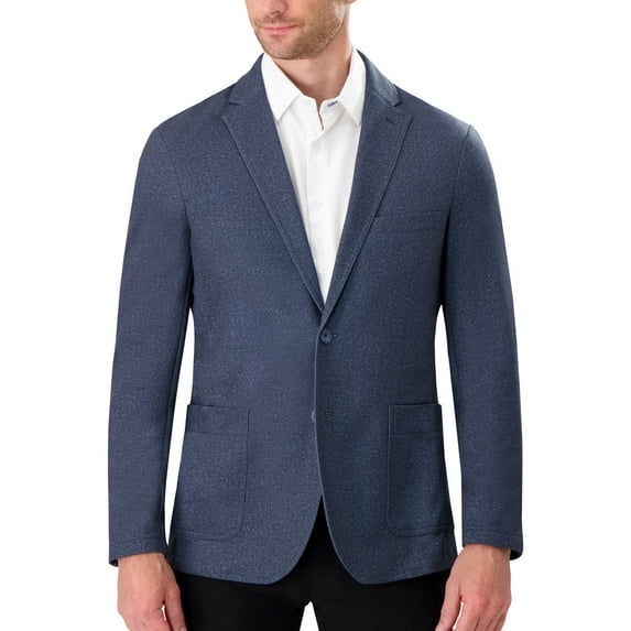 Men's Report Collection Modern-Fit Knit Sport Coat Color: Navy Knit Size: 46 REG