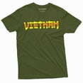 thumbnail image 1 of Men's Republic of Vietnam T-shirt South Vietnam Flag Coat of Arms Tee Shirt for Him her, 1 of 6