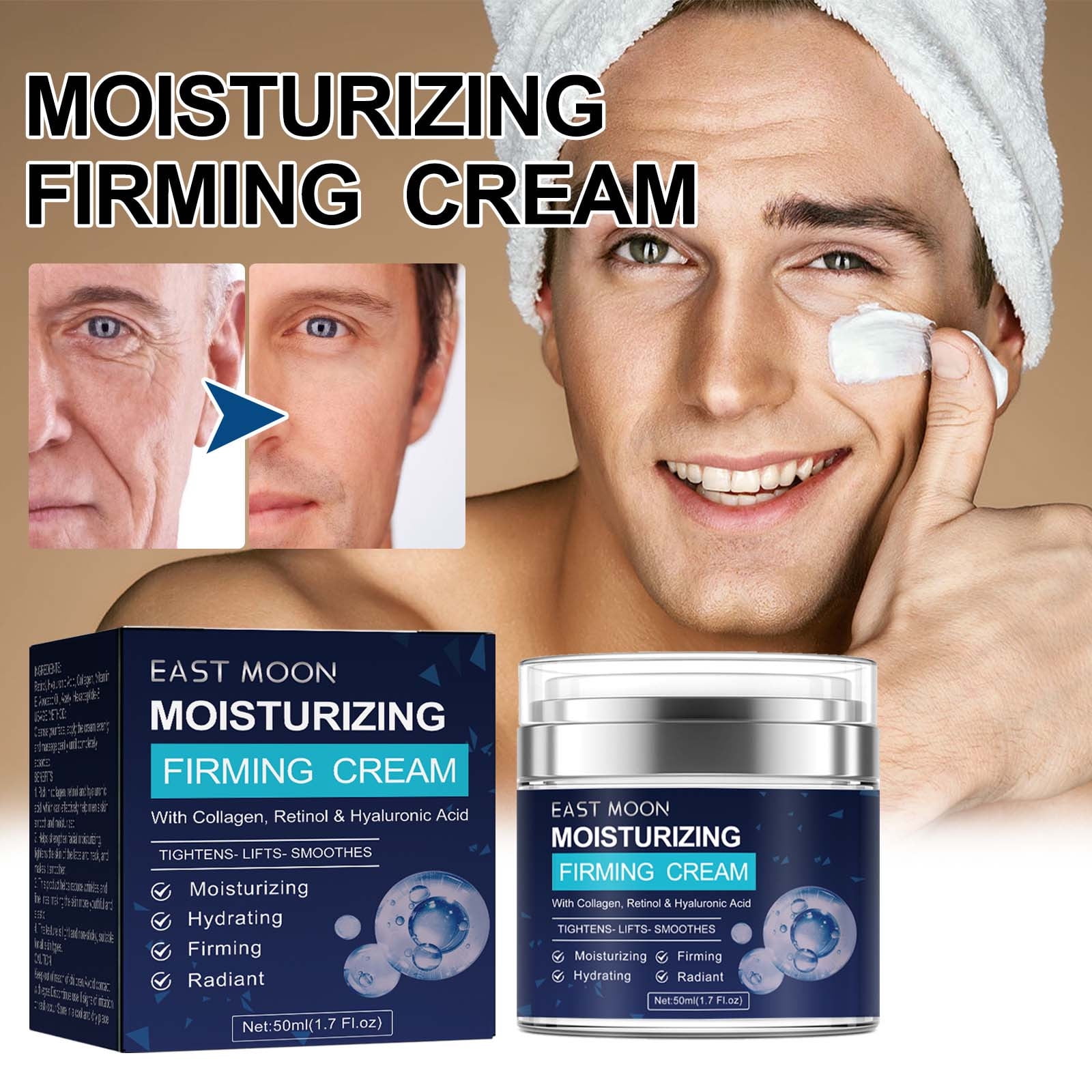Men's Retinol Facial Firming Cream Retinol Moisturizer For Dark