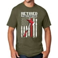 thumbnail image 1 of Men's Retired Firefighter with Axe T-shirt, 3XL Olive Drab, 1 of 2