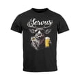 thumbnail image 1 of Men's Retro Bavarian Deer & Beer Graphic T-Shirt Black S-5XL Festive  Clothing Regular Fit Shirt, 1 of 5