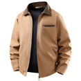thumbnail image 1 of Men's Retro Casual Jacket Loose Fit Structured Outerwear With Multiple Pockets For Daily Winter Wear Neutral Tone Design, 1 of 9