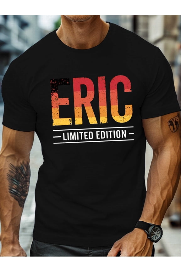 Men's Retro Eric Personalized Graphic Limited Edition T-Shirt