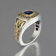 Men's Retro Fashion Business Double Color Ring