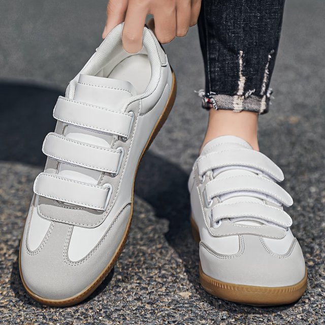 Men's RetroInspired Casual Sneakers with Hookandloop Fastener