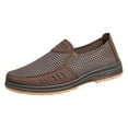 thumbnail image 1 of Men's Retro Mesh Breathable Casual Sneakers 7.5 Coffee, 1 of 8