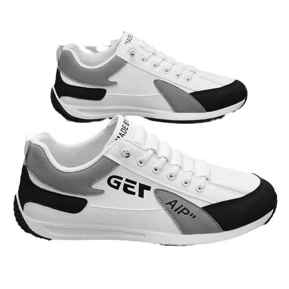 Men's Retro Minimalist Running Sneakers - Lightweight Breathable Classic Old School Shoe with Sole, Low-Top Casual Athletic Wear Suitable for - & Everyday Use - Retro Style Sneakers for Men